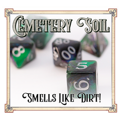Scented RPG Dice - Cemetery Soil