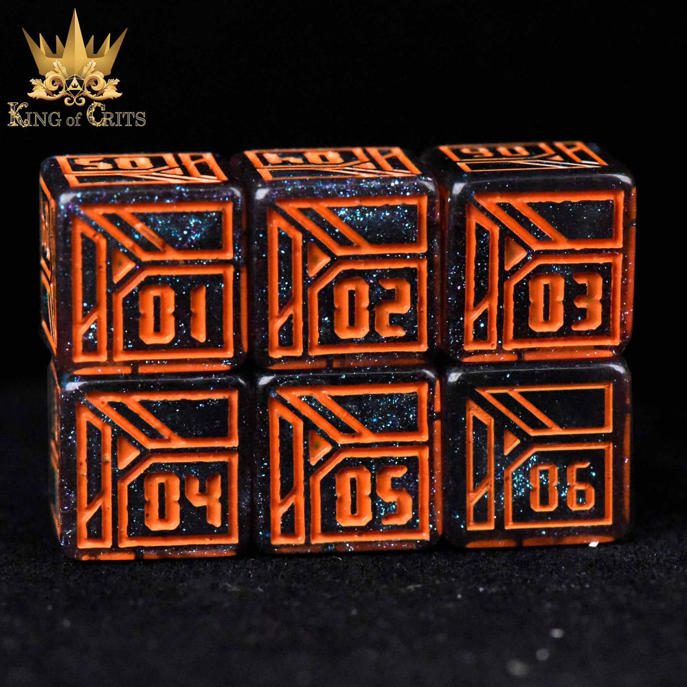King of Crits Dice Set - Digital Dystopia (11-Piece)