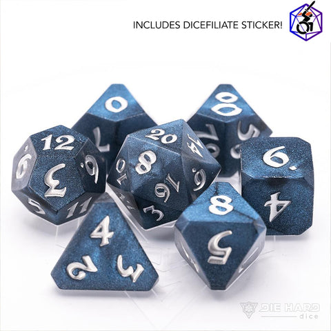 RPG Dice Set - Avalore Enchanted Chiaroscuro (7-Piece)