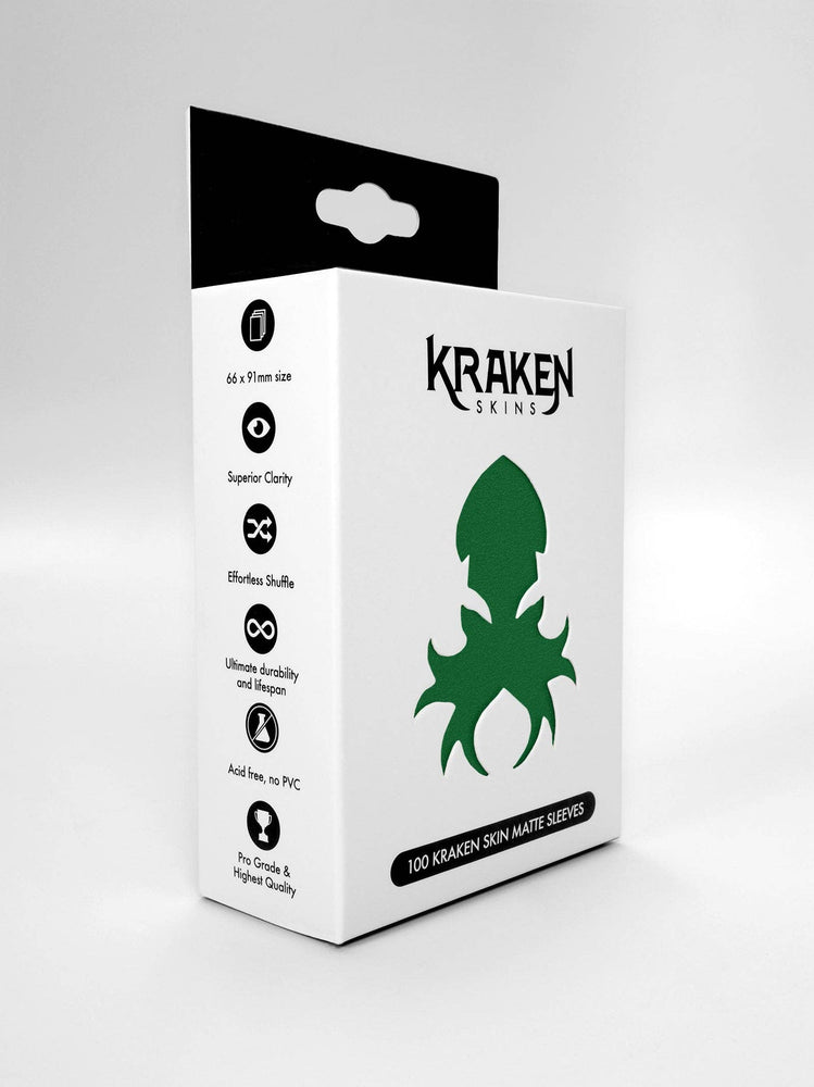 Kraken Skin Sleeves - Forest Green Matte