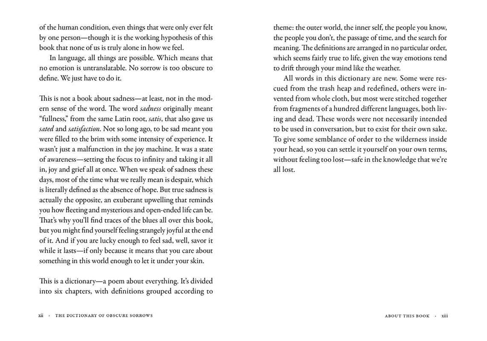 Dictionary of Obscure Sorrows by John Koenig