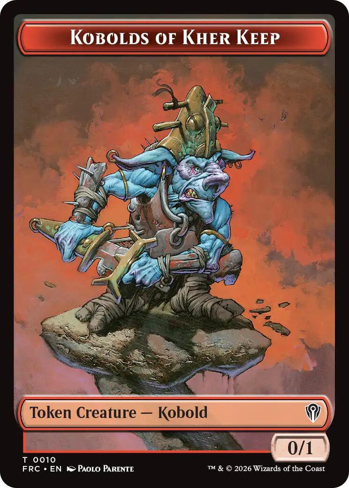 Kobolds of Kher Keep // Phyrexian Mite Double-Sided Token [Reality Fracture Commander Tokens]