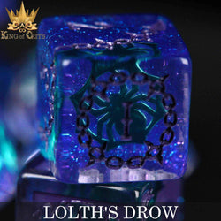King of Crits Dice Set - Lolth's Drow (11-Piece)