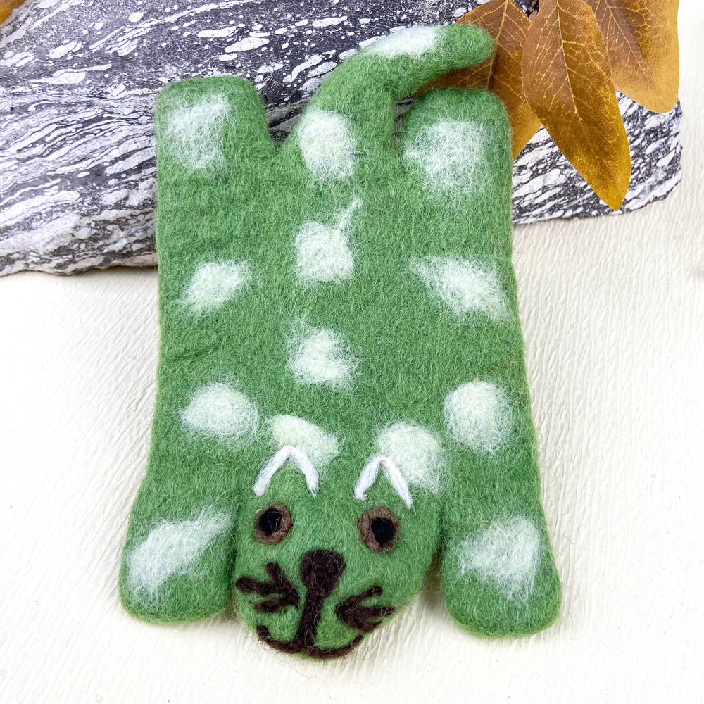 Animal Rug Coaster - Striped Cat