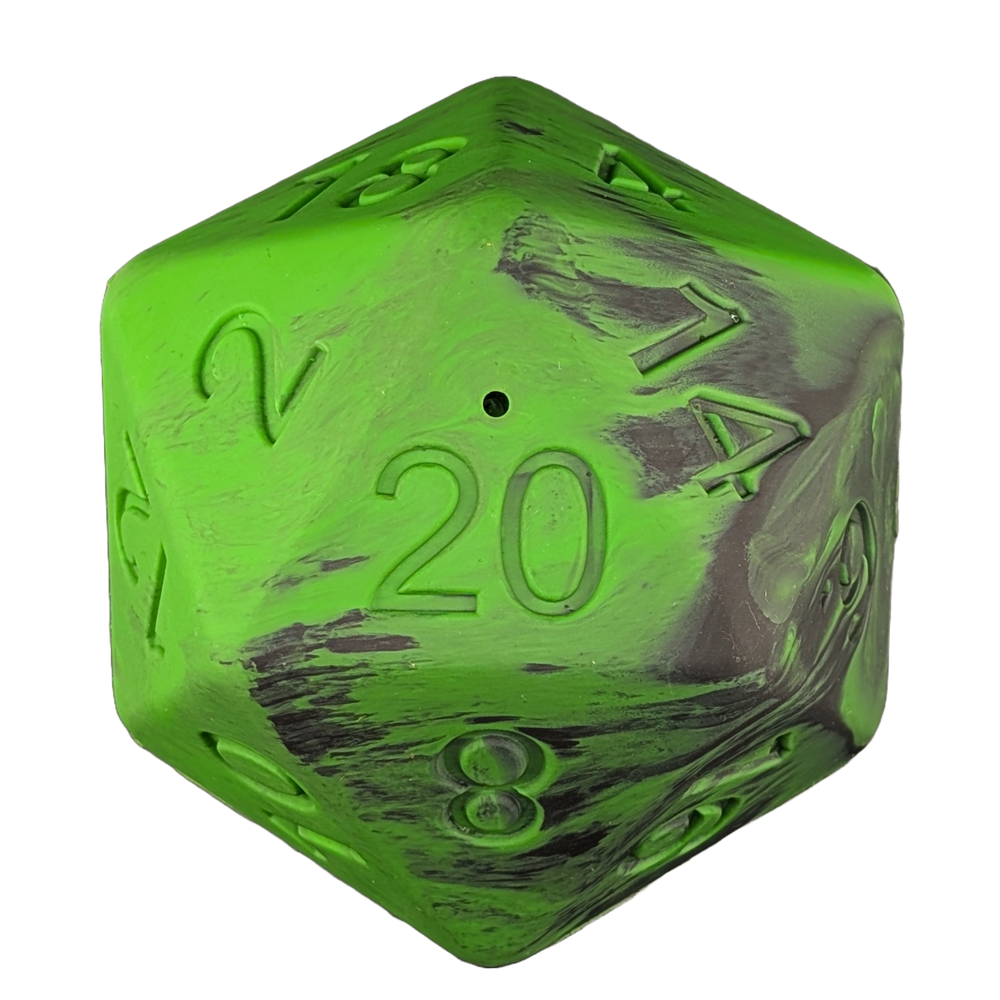 Barbarian Strength Dog D20 - Green