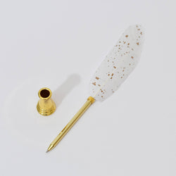 Quill Ballpoint Pen & Stand Set - Time Concept Blue