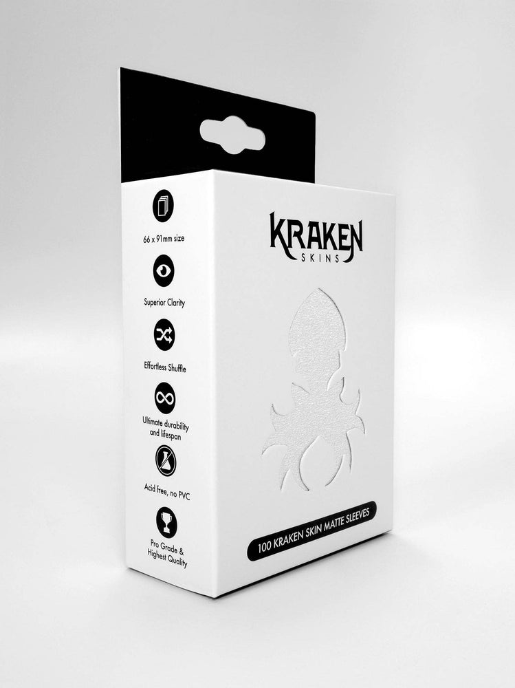 Kraken Skin Sleeves - Frost White Matte