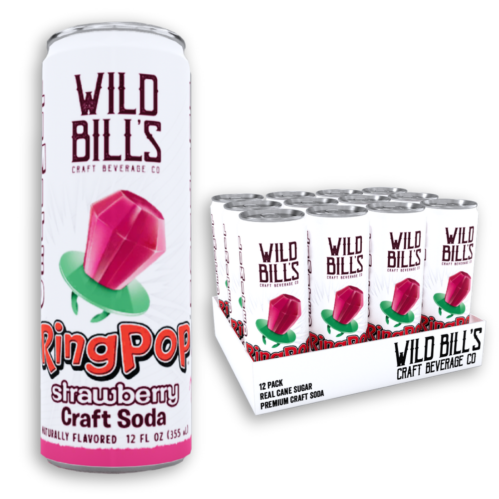 Cane Sugar Craft Soda - Strawberry Ring Pop