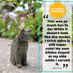 Soapstone Carving Kit - Cat