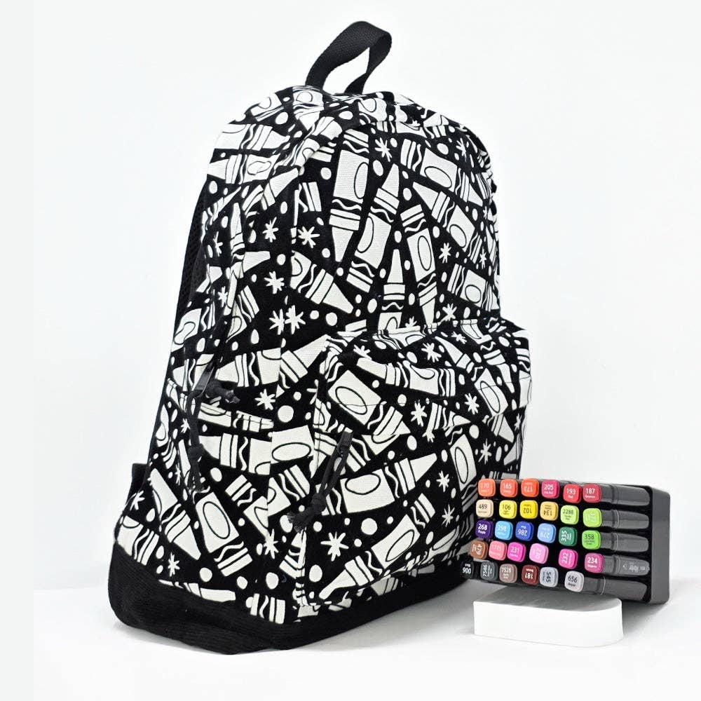 Color Your Own - Backpack (Retro Tech)