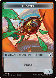 Heartwood // Thopter Double-Sided Token [Reality Fracture Tokens]