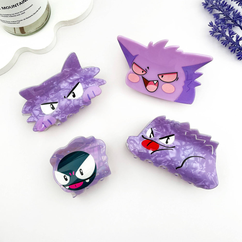 Hair Clip - Purple Monster B