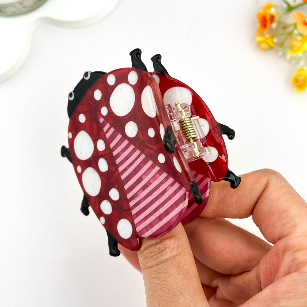 Hair Clip - Playful Ladybug