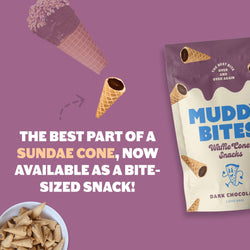 Muddy Bites - Dark Chocolate Waffle Cone Snacks
