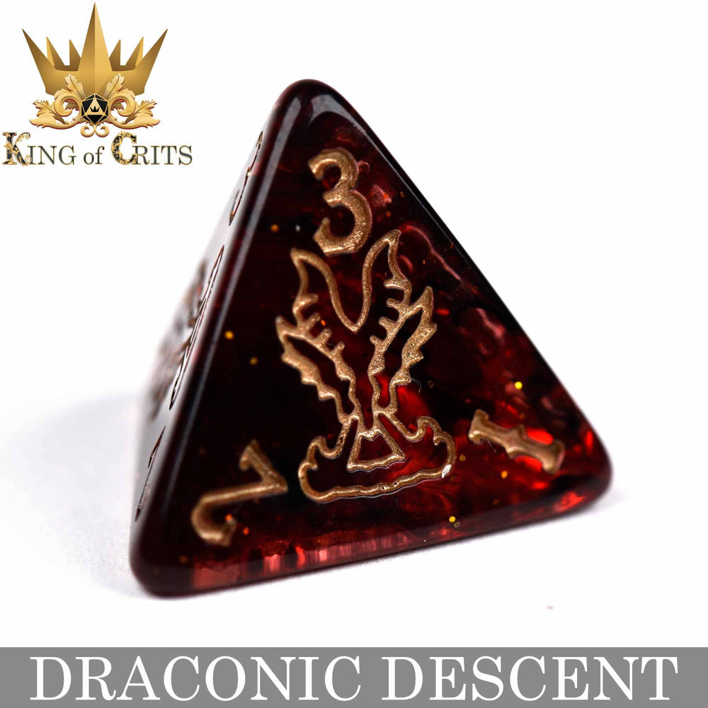 King of Crits Dice Set - Draconic Descent (11-Piece)