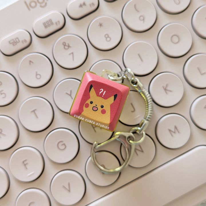 Fidget Keycap Keychain - Surprise Pika