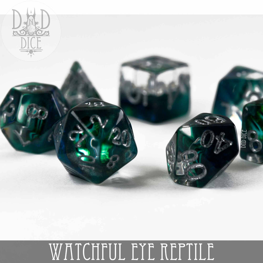 RPG Dice Set - Watchful Eye (Reptile)