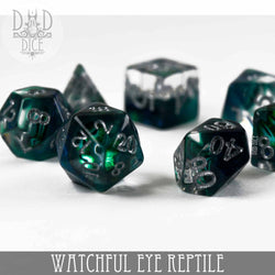 RPG Dice Set - Watchful Eye (Reptile)