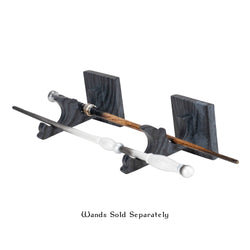 Resin Wand Display - Scrolled Gray