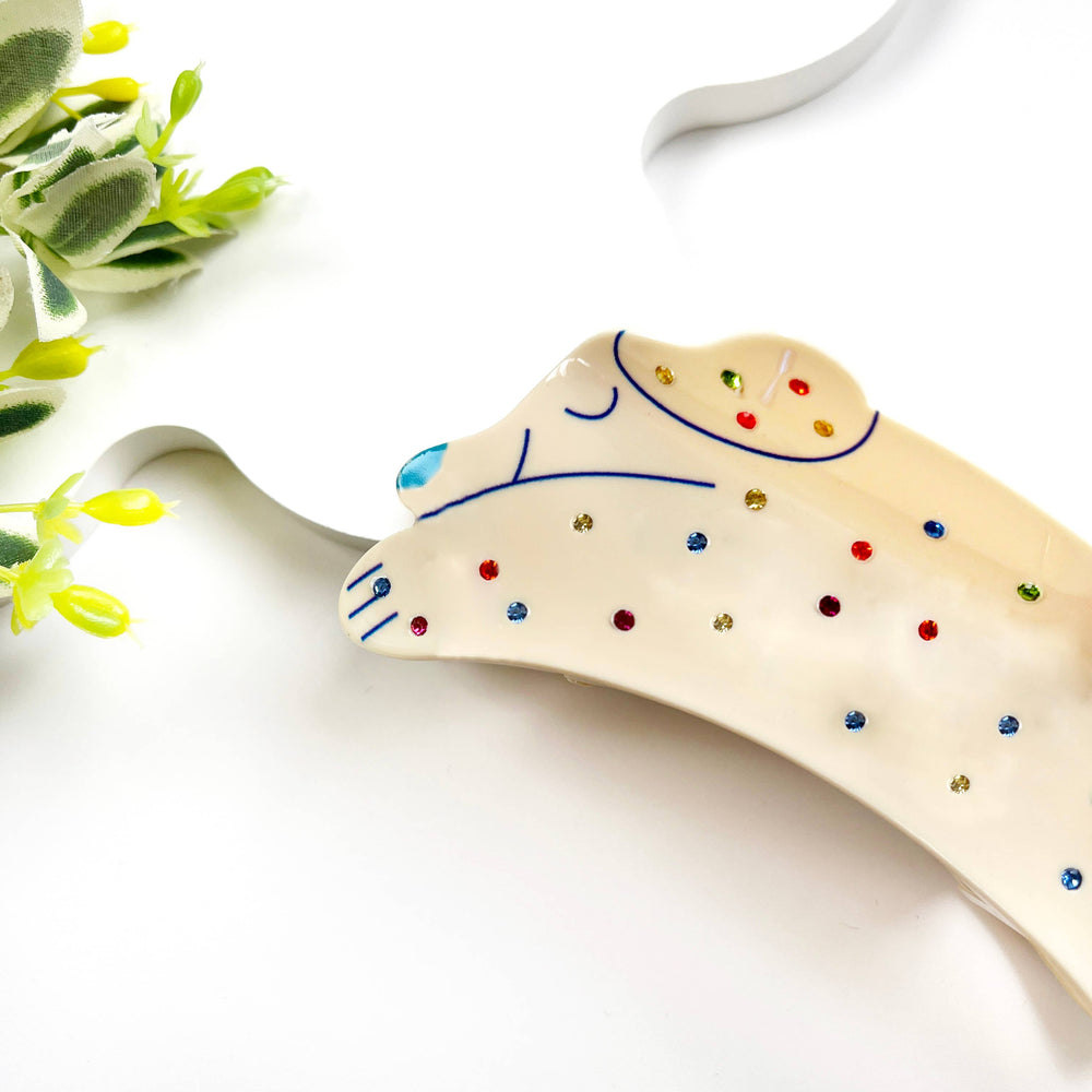 Hair Clip - Diamond Spotted Puppy