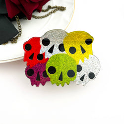 Hair Clip - Skele-Heart