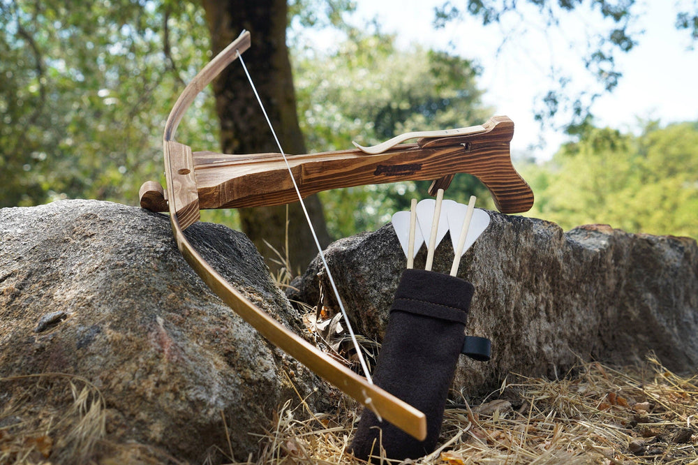 Wood Toy Crossbow Set