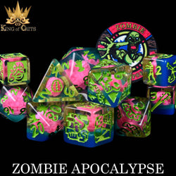 King of Crits Dice Set - Zombie Apocalypse (11-Piece)