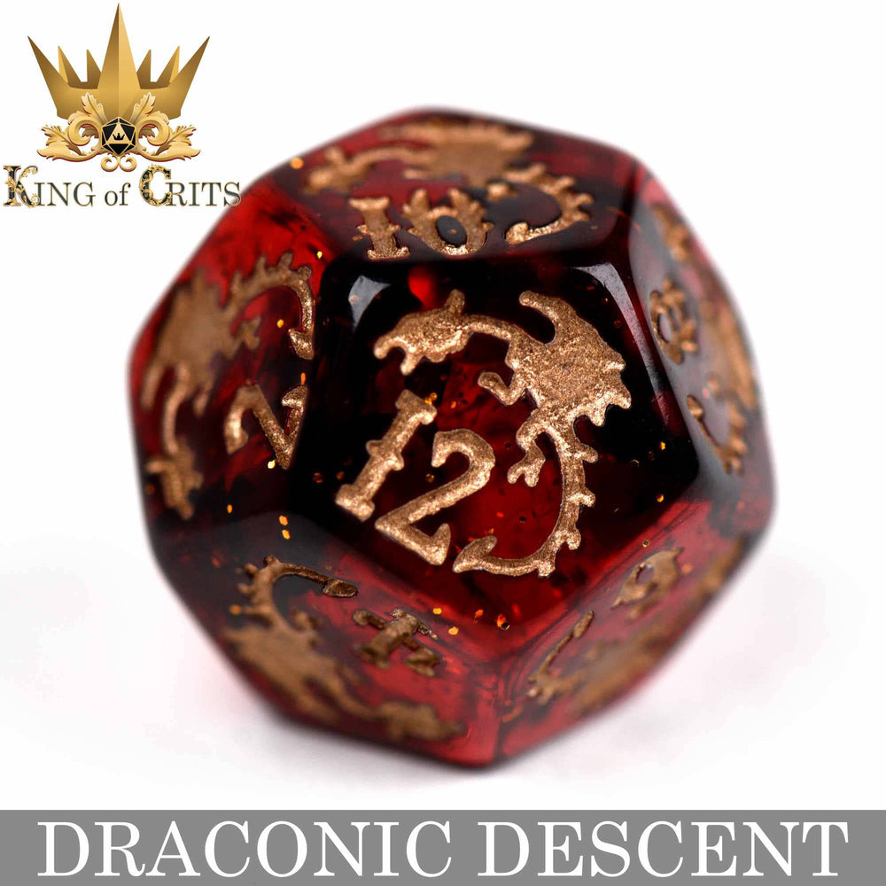 King of Crits Dice Set - Draconic Descent (11-Piece)