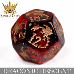 King of Crits Dice Set - Draconic Descent (11-Piece)