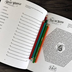 Bloodthirsty and Bewitched Adult Activity Book