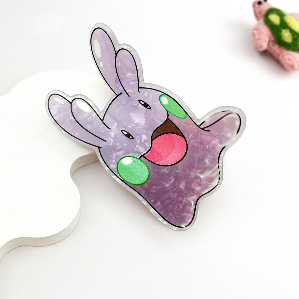 Hair Clip - Pink Monster