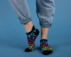 Ankle Socks - Rainbow Leopard