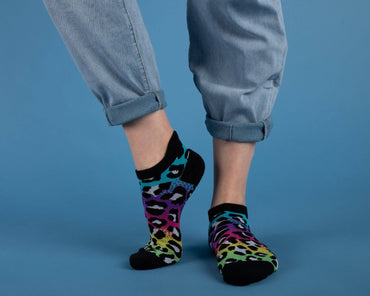 Ankle Socks - Rainbow Leopard