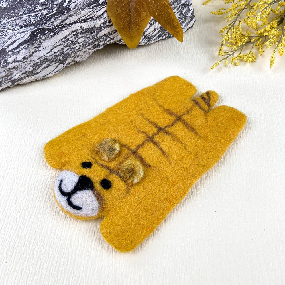 Animal Rug Coaster - Yellow Tiger