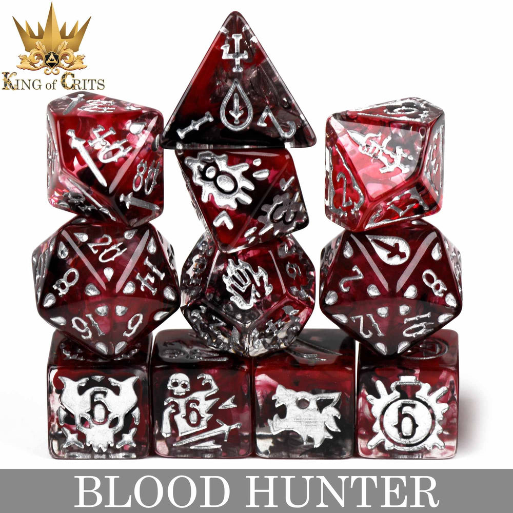 King of Crits Dice Set - Blood Hunter (11-Piece)