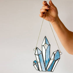 Stained Glass Suncatcher - Hanging Crystal