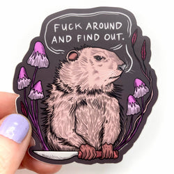 Vinyl Sticker - Find Out Groundhog