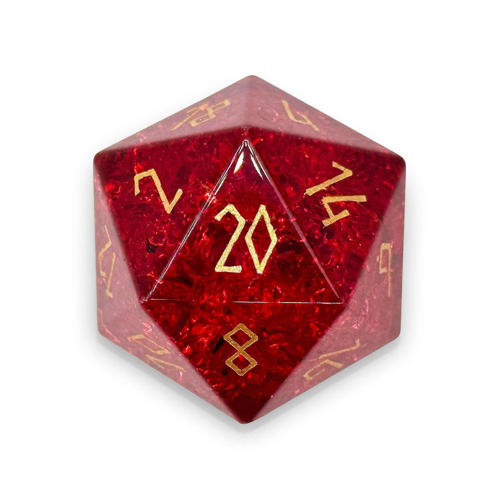 Gemstone D20 Boulder - Zircon Garnet