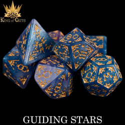 King of Crits Dice Set - Guiding Stars (7-Piece)