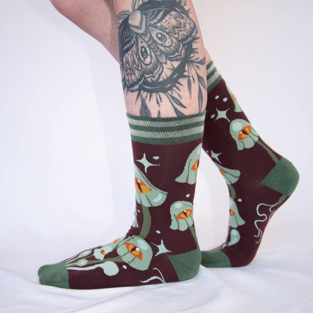 Crew Socks - Mystic Mushrooms