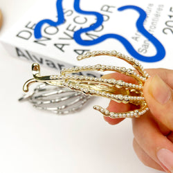 Hair Clip - Silver Hand