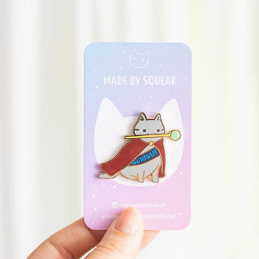 Adventure Cats Enamel Pins - DND party: Wizard