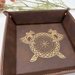 Vegan Leather Dice Tray - Gilded Valor