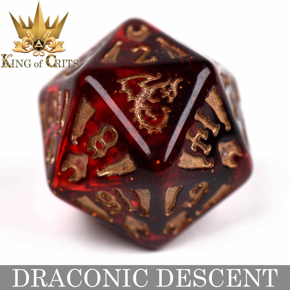 King of Crits Dice Set - Draconic Descent (11-Piece)
