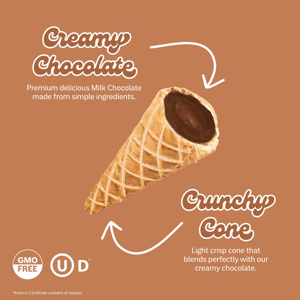 Muddy Bites - Milk Chocolate Waffle Cone Snacks