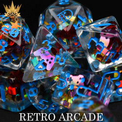 King of Crits Dice Set - Retro Arcade (11-Piece)