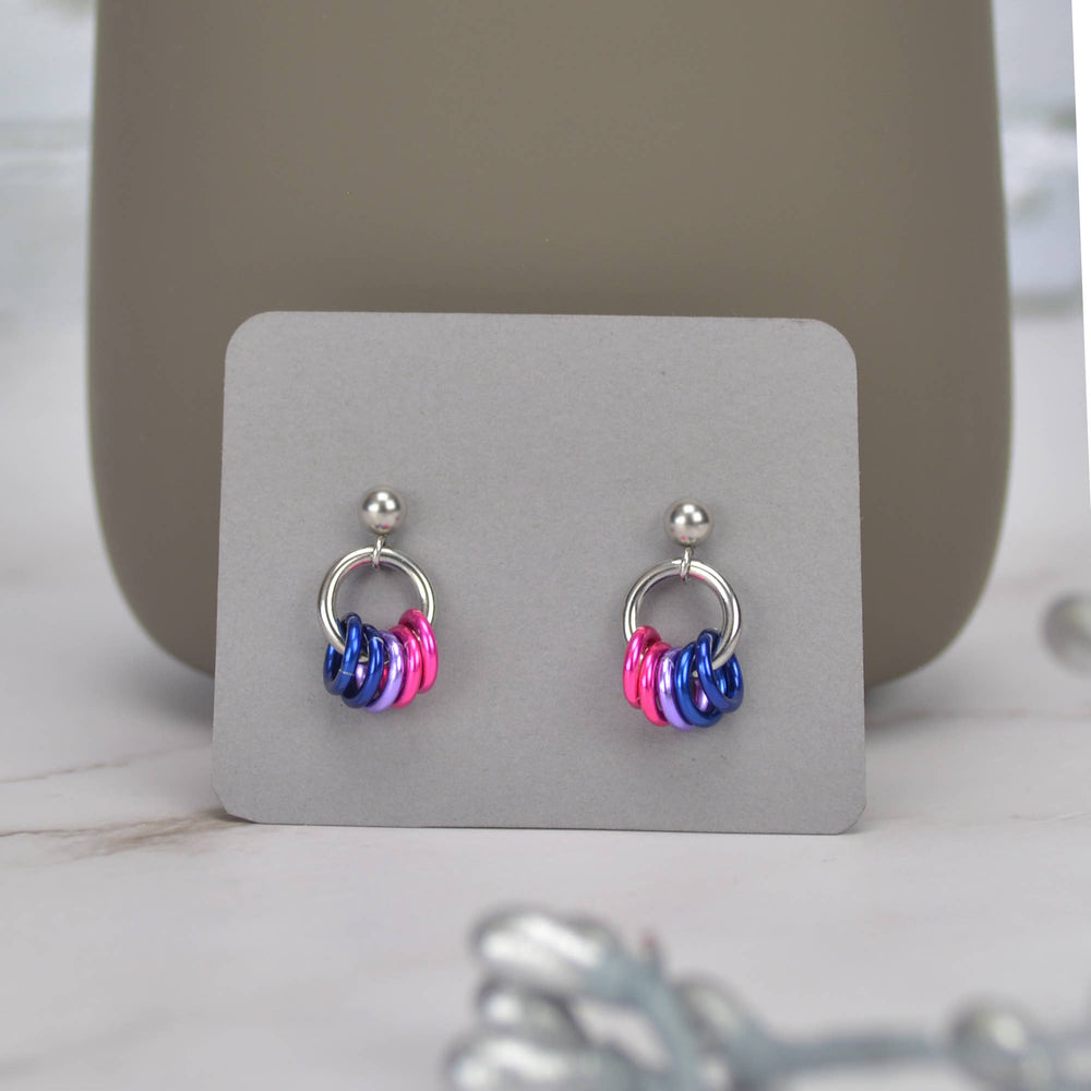 Pridemaille Tiny Hoop Earring - Bisexual