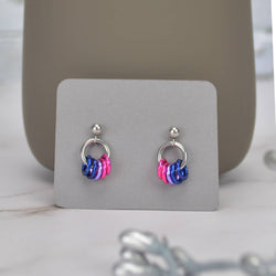 Pridemaille Tiny Hoop Earring - Bisexual
