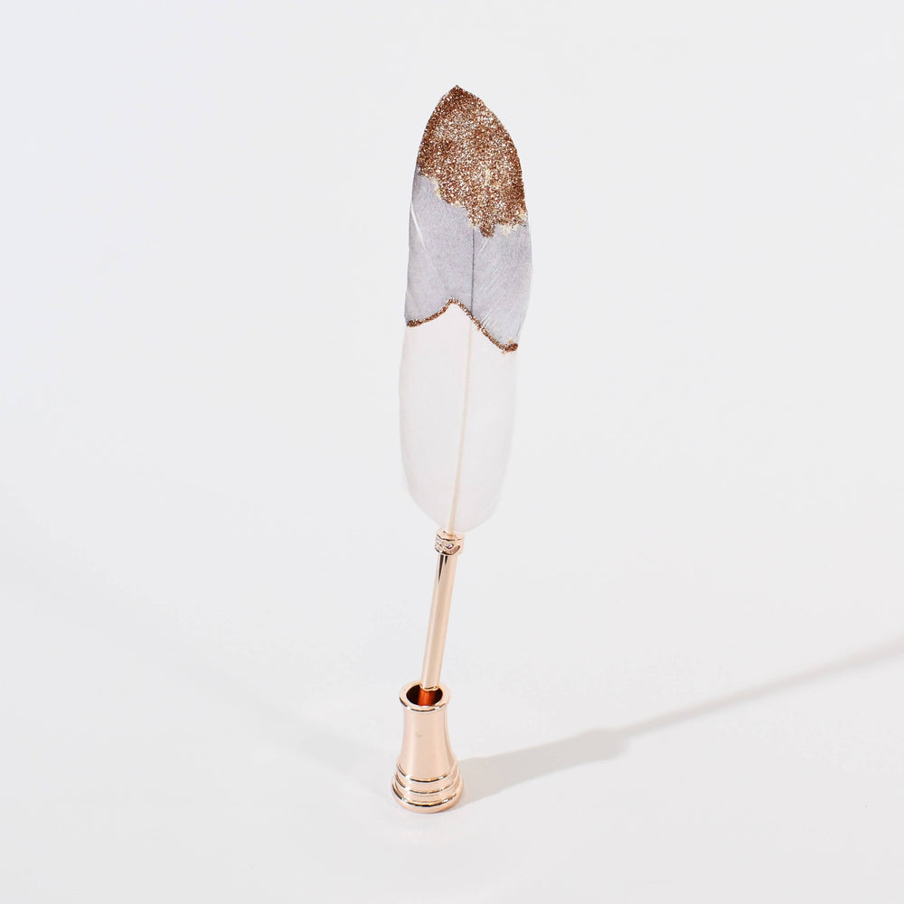 Quill Ballpoint Pen & Stand Set - Time Concept Blue