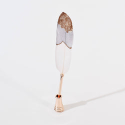 Quill Ballpoint Pen & Stand Set - Lavender Gold